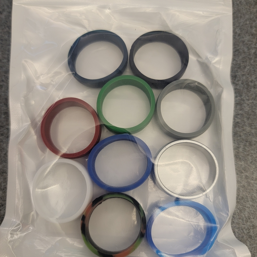 Colorful Silicone Ring Set